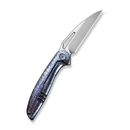 WE Knife Co., Ltd™ Tiercel Frame Lock WE26021-4 Flamed 6AL4V Titanium CPM MagnaCut Stainless Steel Pocket Knife