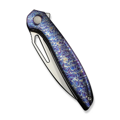 WE Knife Co., Ltd™ Tiercel Frame Lock WE26021-4 Flamed 6AL4V Titanium CPM MagnaCut Stainless Steel Pocket Knife