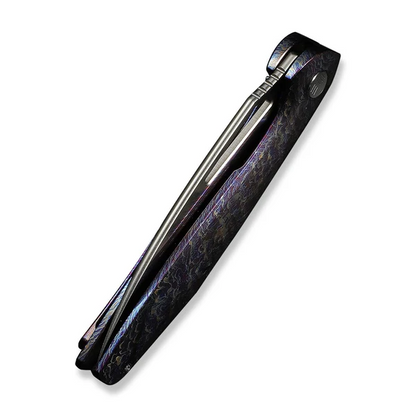 WE Knife Co., Ltd™ Tiercel Frame Lock WE26021-4 Flamed 6AL4V Titanium CPM MagnaCut Stainless Steel Pocket Knife