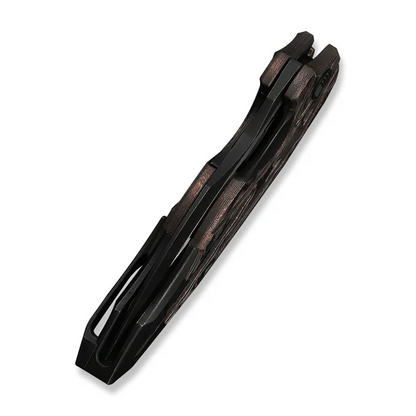 WE Knife Co., Ltd™ Arrakis Frame Lock 906CF-E Copper Carbon Fiber and Black Anodized 6AL4V Titanium Vanax Stainless Steel Pocket Knife