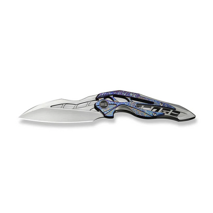 WE Knife Co., Ltd™ Arrakis Frame Lock 906K Flamed & Gray 6AL4V Titanium Vanax Stainless Steel Pocket Knife