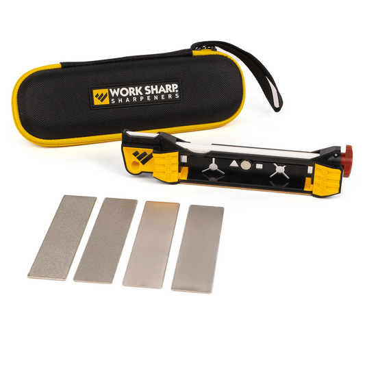 Work Sharp™ WSGFS-ELT Knife Diamond, Fine-Grit Ceramic and Leather Guided Field Sharpener Elite