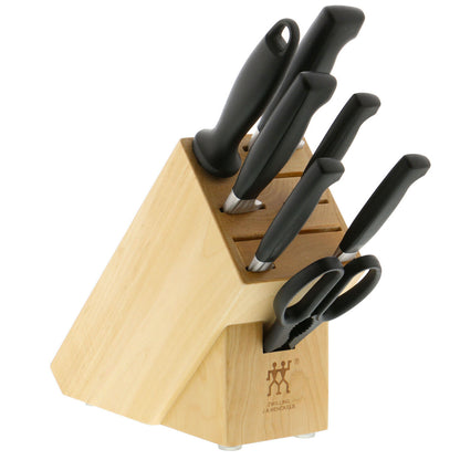ZWILLING J.A. Henckels, LLC™ 8-piece Kitchen Block Set 35065-700 Black Polypropylene SIGMAFORGE High-Carbon Stainless Steel