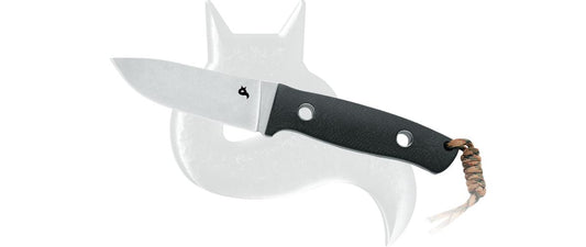Black Fox Knives™ Vesuvius Fixed Blade BF-710 D2 Black G10 D2 Semi-Stainless Steel Knife