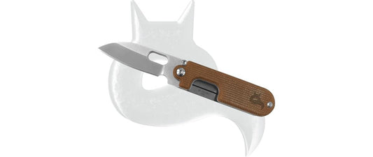 Black Fox Knives™ Bean Gen2 Slipjoint BF-719 MIN Natural Micarta 440C Stainless Steel Pocket Knife
