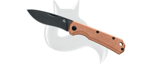 Black Fox Knives™ Coil Slipjoint BF-748 CR Solid Copper 440C Stainless Steel Pocket Knife