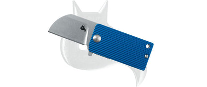 Black Fox Knives™ B.key Liner Lock BF-750 BL Blue Aluminum 440A Stainless Steel Pocket Knife