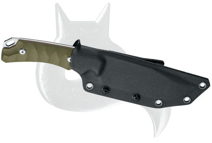 Black Fox Knives™ Lynx Fixed Blade BF-756 OD OD Green G10 D2 Semi-Stainless Steel Knife