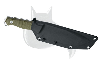Black Fox Knives™ Golem Fixed Blade BF-757 OD OD Green G10 D2 Semi-Stainless Steel Knife