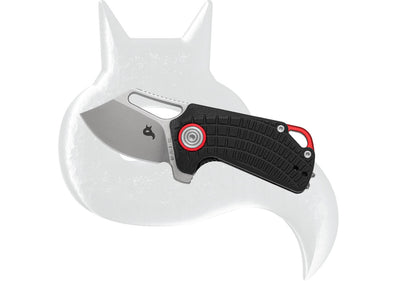 Black Fox Knives™ Puck Liner Lock BF-761 B Black G10 D2 Semi-Stainless Steel Pocket Knife