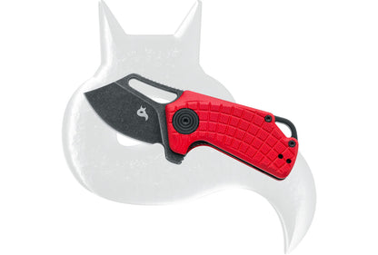 Black Fox Knives™ Puck Liner Lock BF-761 R Red G10 D2 Semi-Stainless Steel Pocket Knife