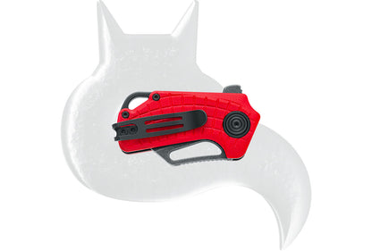 Black Fox Knives™ Puck Liner Lock BF-761 R Red G10 D2 Semi-Stainless Steel Pocket Knife