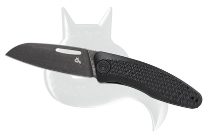 Black Fox Knives™ Feresa Liner Lock BF-762 BB Black Aluminum D2 Semi-Stainless Steel Pocket Knife