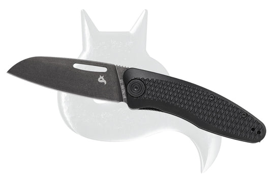 Black Fox Knives™ Feresa Liner Lock BF-762 BB Black Aluminum D2 Semi-Stainless Steel Pocket Knife