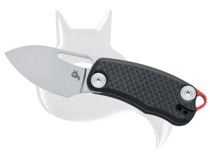 Black Fox Knives™ Nix Liner Lock 763 CF Carbon Fiber and G-10 D2 Semi-Stainless Steel Pocket Knife