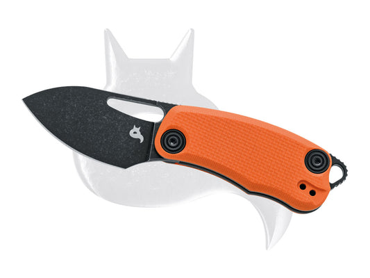 Black Fox Knives™ Nix Liner Lock 763OR Orange G-10 D2 Semi-Stainless Steel Pocket Knife