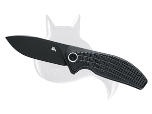 Black Fox Knives™ Acutus Liner Lock 764 BB Black G-10 D2 Semi-Stainless Steel Pocket Knife
