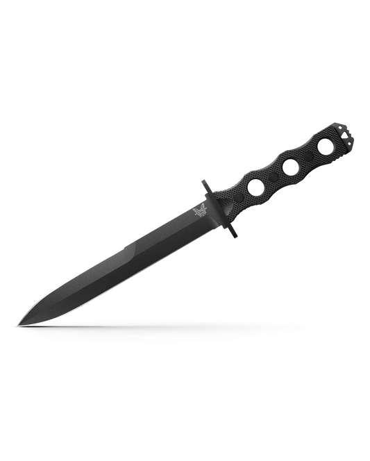 Benchmade, Inc.™ Socp Fixed Blade Dagger 185SBK Black G10 CPM 3V Carbon Steel Knife