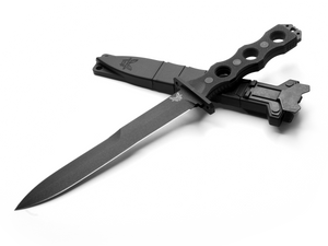 Benchmade, Inc.™ Socp Fixed Blade Dagger 185BK Black G10 CPM 3V Carbon Steel Knife