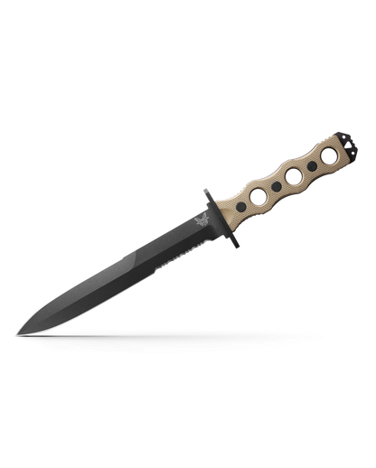 Benchmade, Inc.™ Socp Fixed Blade Dagger 185SBK-1 Desert Tan G10 CPM 3V Carbon Steel Knife