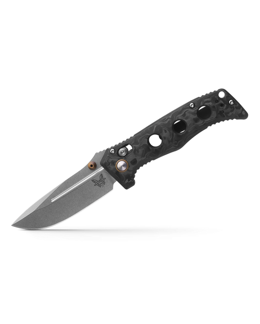 Benchmade, Inc.™ Mini Adamas 273-03 Marbled Carbon Fiber CPM-Magnacut Stainless Steel Pocket Knife