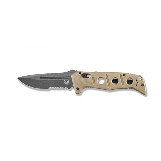 Benchmade, Inc.™ Auto Adamas 2750SGY-3 Desert Tan G10 CPM-CruWear Steel Pocket Knife