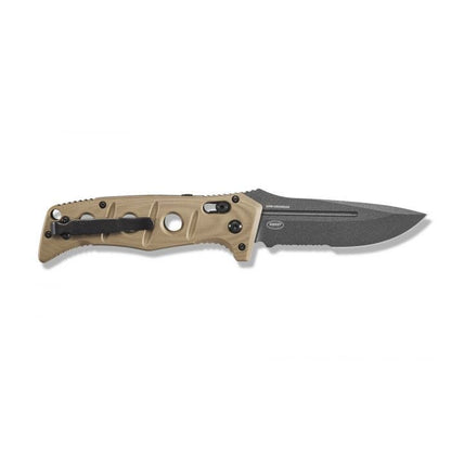 Benchmade, Inc.™ Auto Adamas 2750SGY-3 Desert Tan G10 CPM-CruWear Steel Pocket Knife