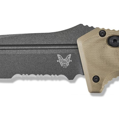 Benchmade, Inc.™ Auto Adamas 2750SGY-3 Desert Tan G10 CPM-CruWear Steel Pocket Knife