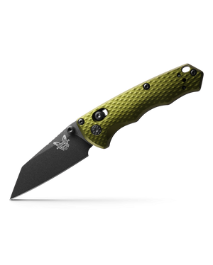 Benchmade, Inc.™ Full Immunity Lever Lock 290BK-2 Woodland Green Aluminum CPM-M4 Carbon Steel Pocket Knife