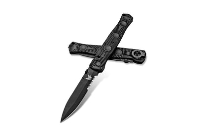 Benchmade, Inc.™ SOCP Folder 391SBK Black CF-Elite D2 Semi-Stainless Steel Pocket Knife