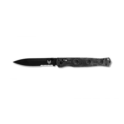Benchmade, Inc.™ SOCP Folder 391SBK Black CF-Elite D2 Semi-Stainless Steel Pocket Knife