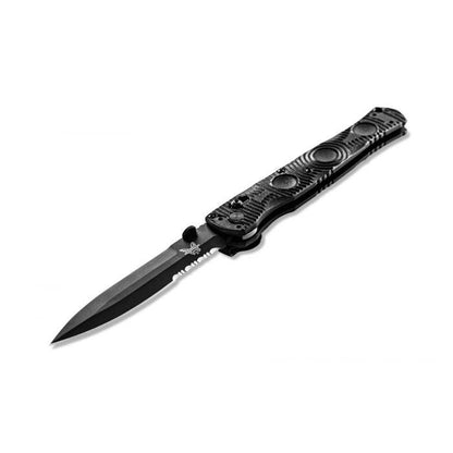 Benchmade, Inc.™ SOCP Folder 391SBK Black CF-Elite D2 Semi-Stainless Steel Pocket Knife