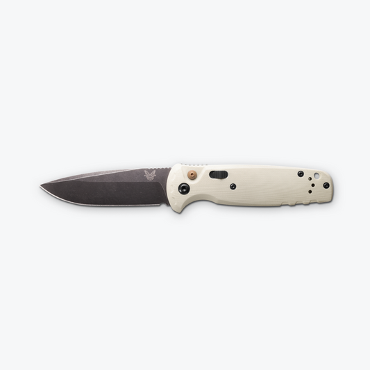 Benchmade, Inc.™ Composite Lite Auto 4300BK-03 White G10 CPM MagnaCut Stainless Steel Pocket Knife
