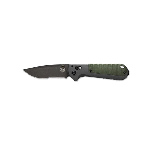 Benchmade, Inc.™ Redoubt 430SBK Green & Gray Grivory CPM D2 Semi-Stainless Steel Pocket Knife