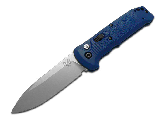 Benchmade, Inc.™ Auto Casbah 4400-1 Blue Grivory CPM S30V Stainless Steel Pocket Knife