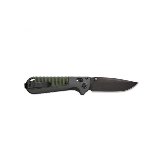 Benchmade, Inc.™ Redoubt 430BK Gray & Green Grivory CPM D2 Semi-Stainless Steel Pocket Knife