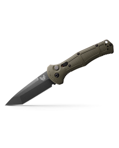 Benchmade, Inc.™ Claymore Auto 9071BK-1 Ranger Green Grivory CPM D2 Semi-Stainless Steel Pocket Knife