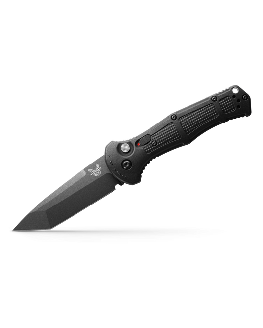 Benchmade, Inc.™ Claymore Auto 9071BK Black Grivory CPM D2 Semi-Stainless Steel Pocket Knife