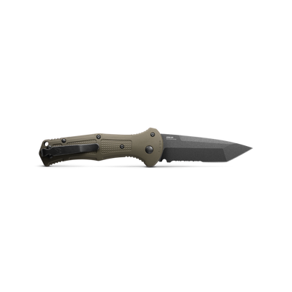 Benchmade, Inc.™ Claymore Auto 9071SBK-1 Ranger Green Grivory CPM D2 Semi-Stainless Steel Pocket Knife