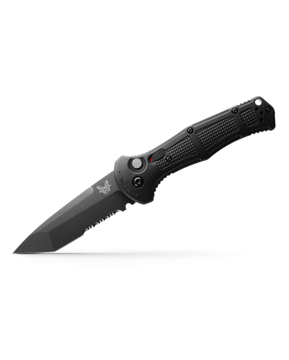 Benchmade, Inc.™ Claymore Auto 9071SBK Black Grivory CPM D2 Semi-Stainless Steel Pocket Knife