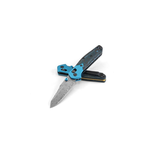 Benchmade, Inc.™ Mini Osborne 945-221 Arctic Storm Fat Carbon Damasteel Pocket Knife