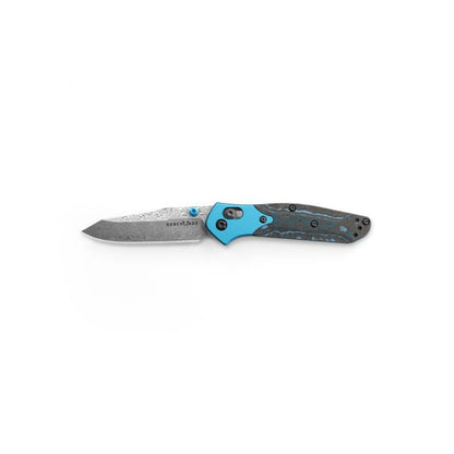 Benchmade, Inc.™ Mini Osborne 945-221 Arctic Storm Fat Carbon Damasteel Pocket Knife