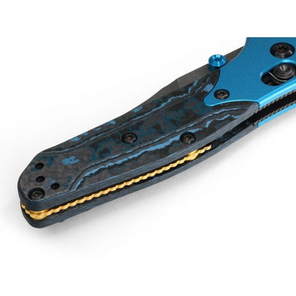 Benchmade, Inc.™ Mini Osborne 945-221 Arctic Storm Fat Carbon Damasteel Pocket Knife