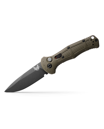 Benchmade, Inc.™ Mini Claymore 9570BK-1 Ranger Green Grivory CPM D2 Semi-Stainless Steel Pocket Knife