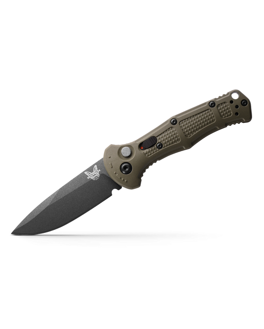 Benchmade, Inc.™ Mini Claymore 9570BK-1 Ranger Green Grivory CPM D2 Semi-Stainless Steel Pocket Knife