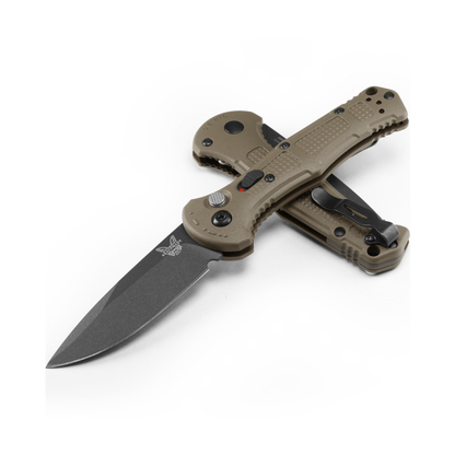 Benchmade, Inc.™ Mini Claymore 9570BK-1 Ranger Green Grivory CPM D2 Semi-Stainless Steel Pocket Knife