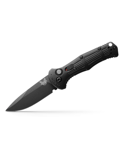 Benchmade, Inc.™ Mini Claymore Auto 9570BK Black Grivory CPM D2 Semi-Stainless Steel Pocket Knife