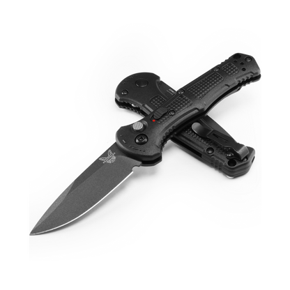 Benchmade, Inc.™ Mini Claymore Auto 9570BK Black Grivory CPM D2 Semi-Stainless Steel Pocket Knife