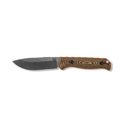 Benchmade, Inc.™ Saddle Mountain Skinner Fixed Blade 15002-1 Richlite and Orange G10 CPM-S90V Stainless Steel Knife