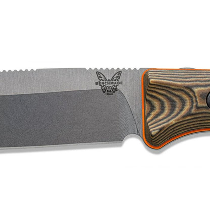 Benchmade, Inc.™ Saddle Mountain Skinner Fixed Blade 15002-1 Richlite and Orange G10 CPM-S90V Stainless Steel Knife